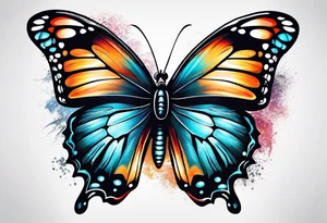 Butterfly for colon cancer tattoo idea