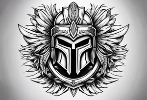 Spartan crest tattoo idea