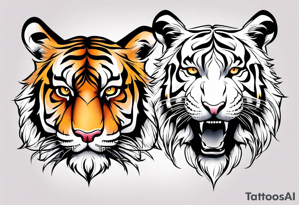 Tiger Head tattoo idea