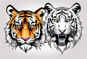 Tiger Head tattoo idea