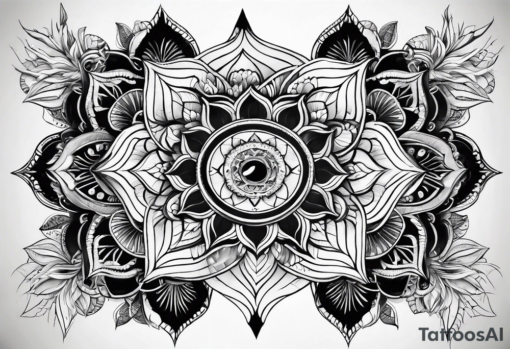 Chakra spiritual earthly tattoo idea