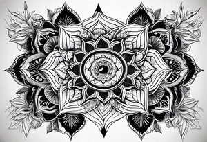 Chakra spiritual earthly tattoo idea
