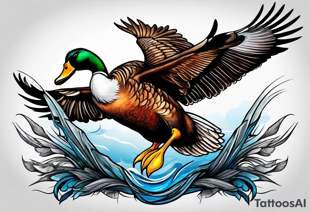 Duck and turkey hunting tattoo idea