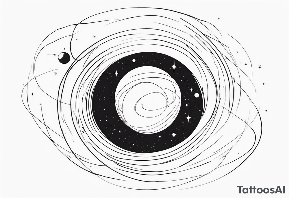 Interstellar black hole tattoo idea