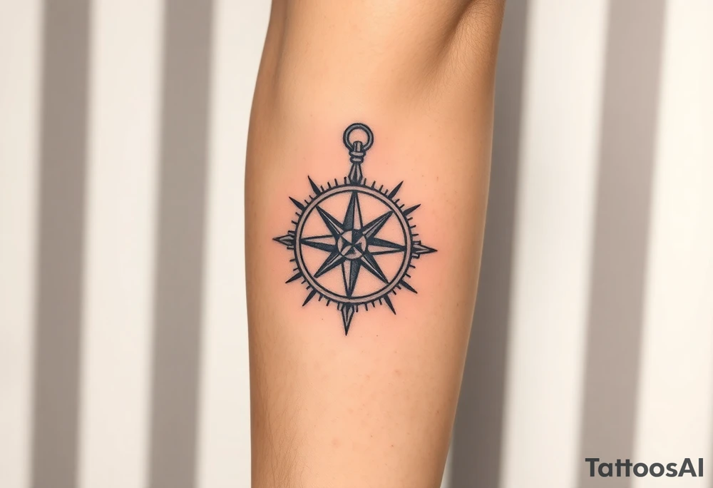 compass tattoo idea