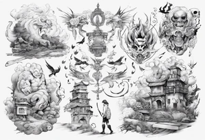 “I took another step, as I walk out the door on this endless road behind me” tattoo idea