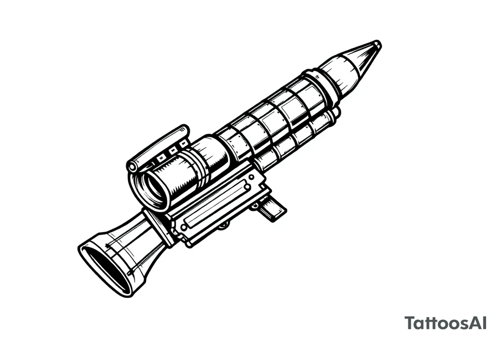 Russian rocket propelled grenade launcher tattoo idea