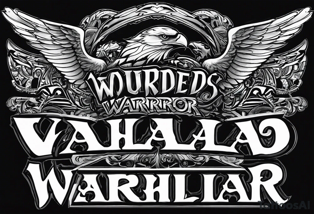 Wounded warrior valhalla tattoo idea