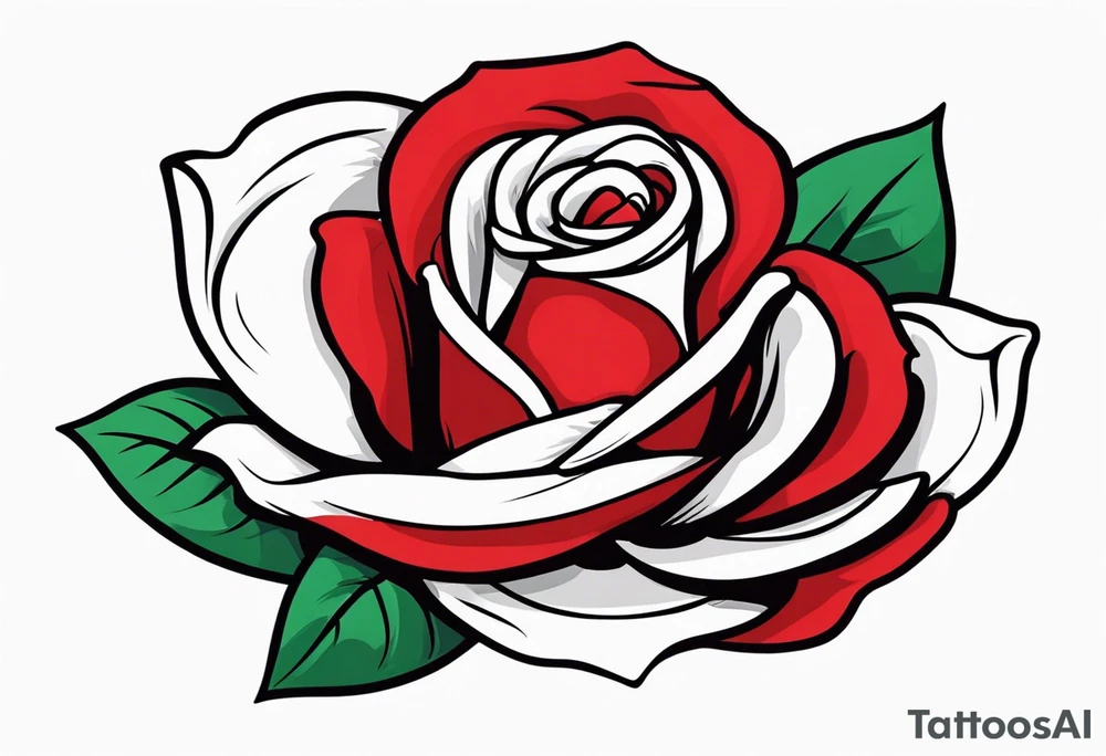 red rose wearing mexican hat tattoo idea