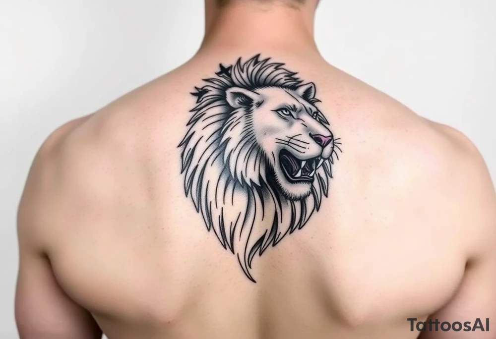 Shoulder and bicep tattoo

Lion tattoo idea