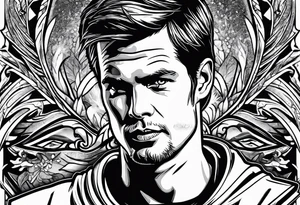 Tom Brady smoking cigarette tattoo idea