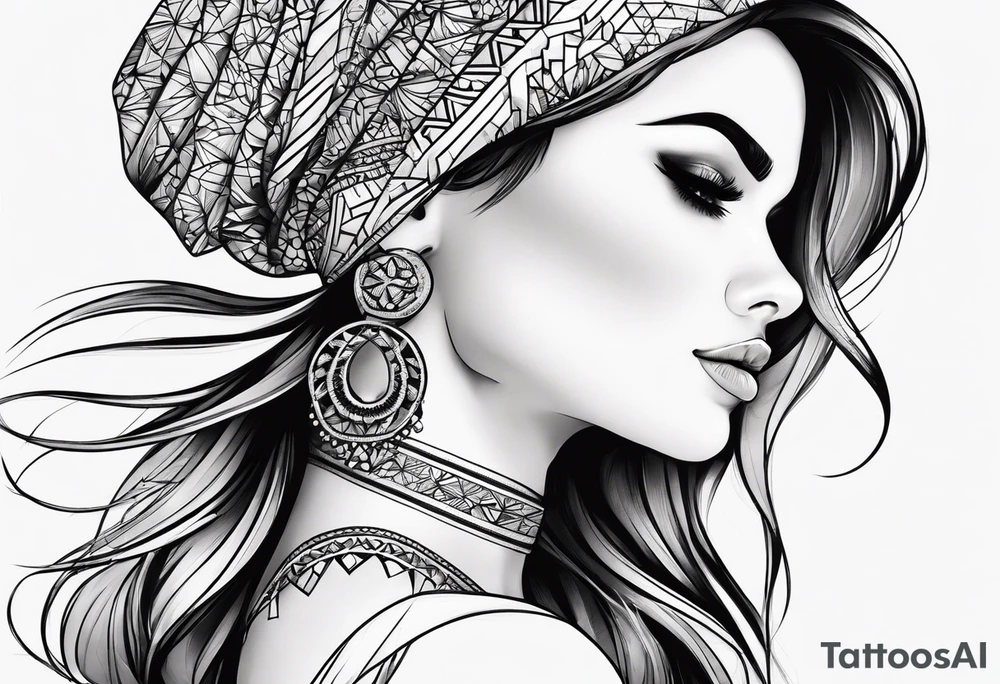 dessin femme allongé tattoo idea