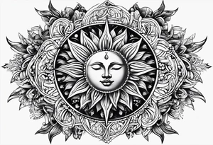 Sun tattoo idea