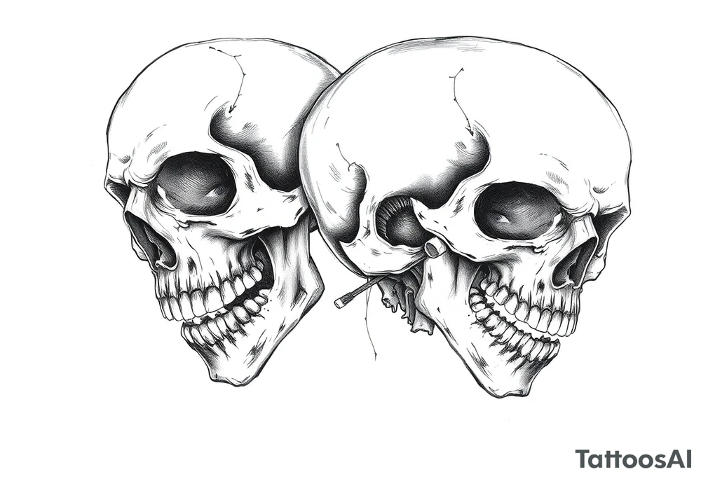 Skulls tattoo idea