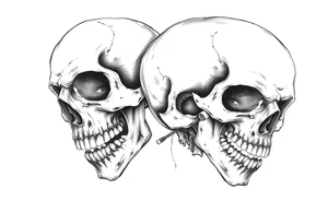 Skulls tattoo idea
