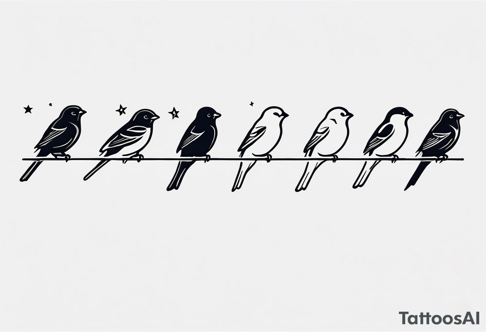 Line up neck with sparrow and the saying keep your feet on the ground and your eyes on the stars tattoo idea