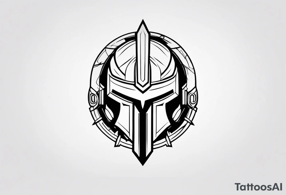Ancient spartan symbol tattoo tattoo idea
