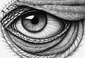 Copperhead just the eyes tattoo idea