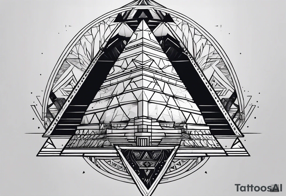 pyramid tattoo idea