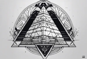 pyramid tattoo idea