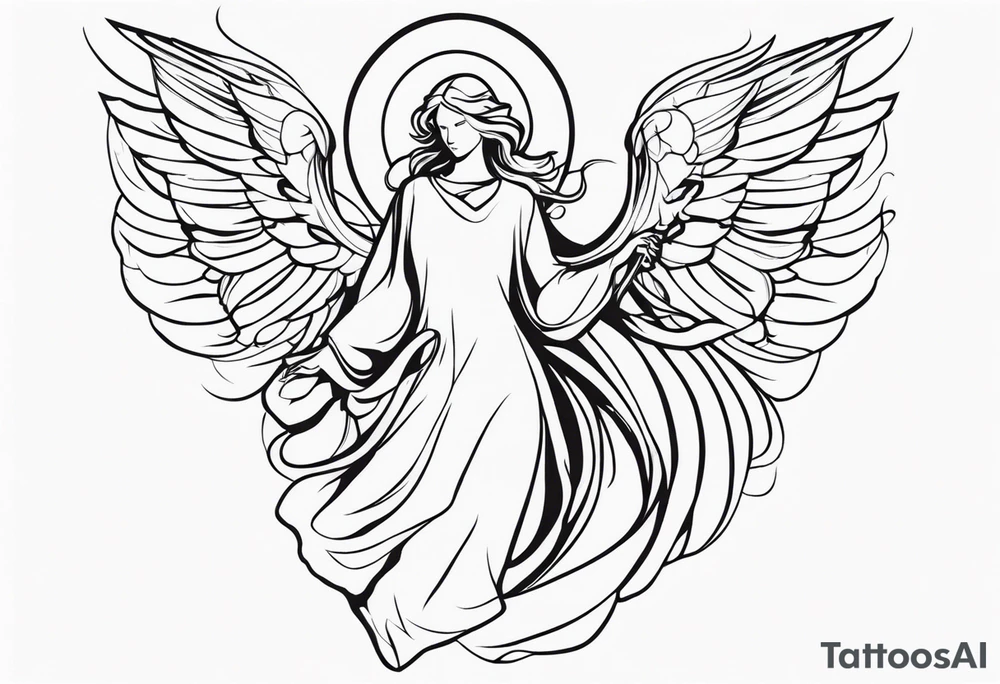 angel tattoo idea
