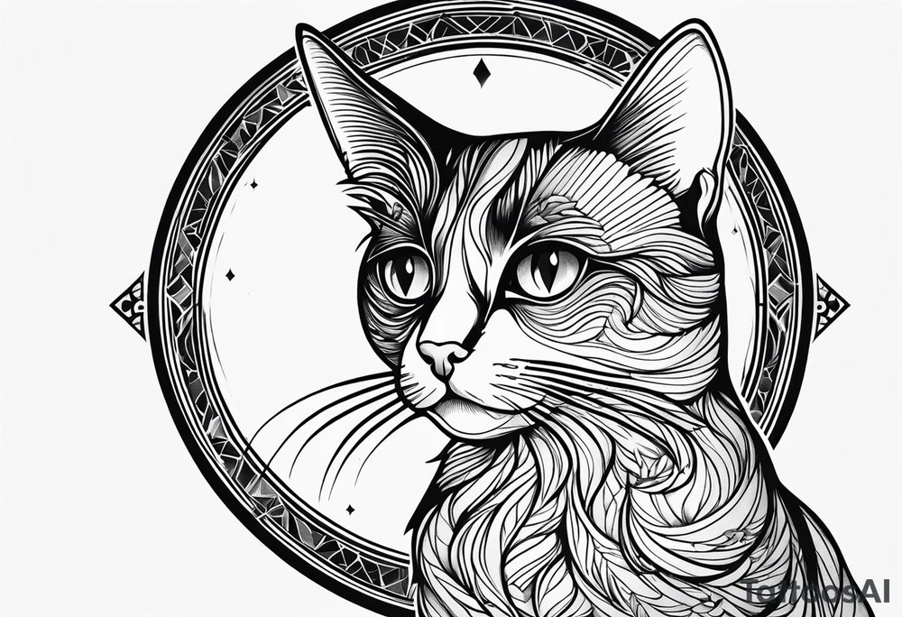Black Cat tattoo idea