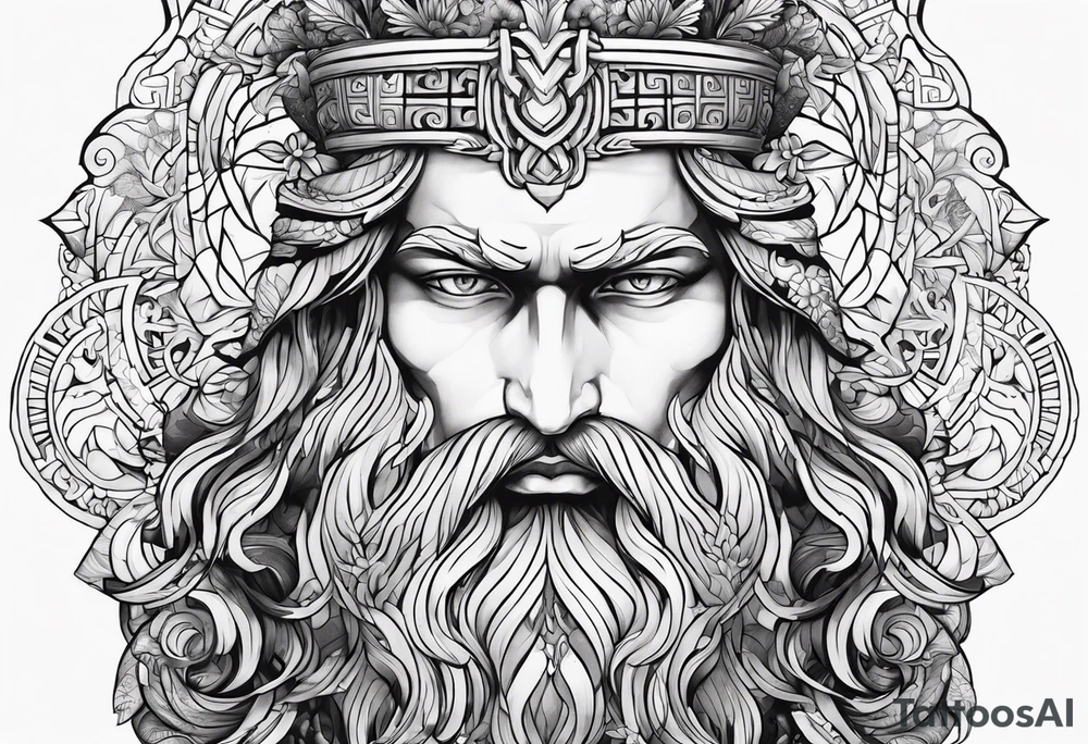 New Zealand, Greek god of the sea tattoo idea