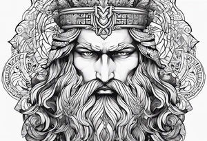 New Zealand, Greek god of the sea tattoo idea