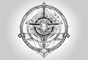 Little tatoo Sagittarius tattoo idea
