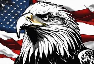 American Flag, German Flag, American Eagle, German eagle, Fighting tattoo idea