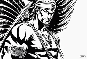 atlanta falcons, zoro from one piece tattoo idea