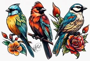 Birds tattoo idea