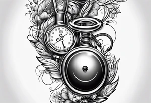 stethoscope on the back tattoo idea