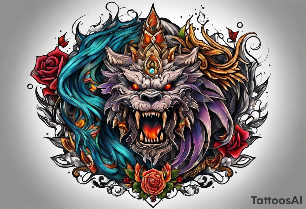 Monster tattoo idea