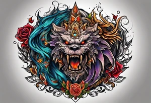 Monster tattoo idea