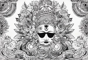 Positivity,  happy,  good vibes tattoo idea