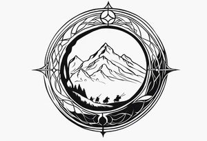 Lord of the rings. Small and very simple minimalist tattoo idea