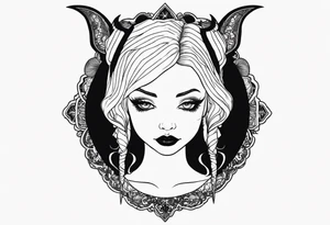devil wednesday adams tattoo idea