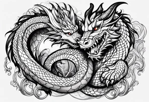 Girly Dragon tattoo idea