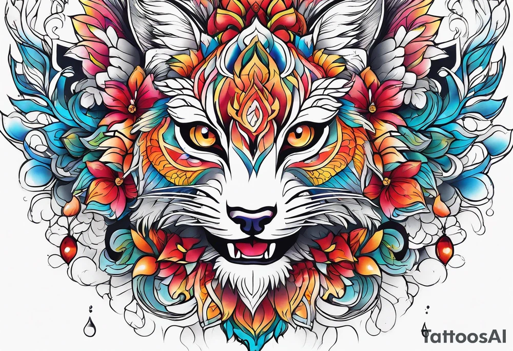Crystal texture tattoo idea
