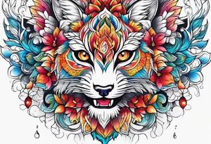 Crystal texture tattoo idea