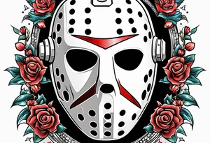 Friday the 13th Jason mask, Star Wars tattoo idea