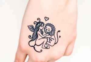 Virgo in love with Leo tattoo idea