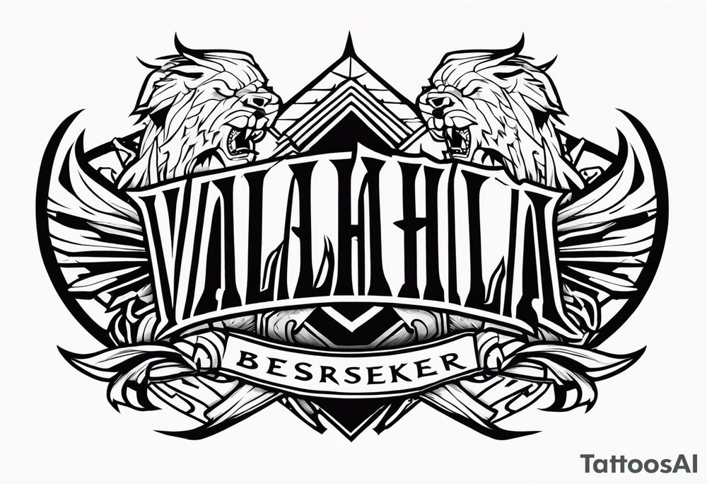 valhalla berserker tattoo idea