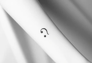 semicolon symbol tattoo idea