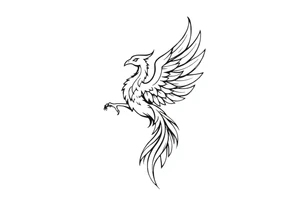 Phoenix rising tattoo idea