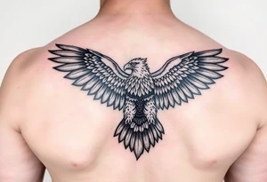 Indigenous eagle tattoo idea