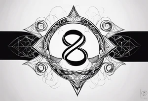 Combine infinity symbol and the earth in to a love couple tattoo tattoo idea