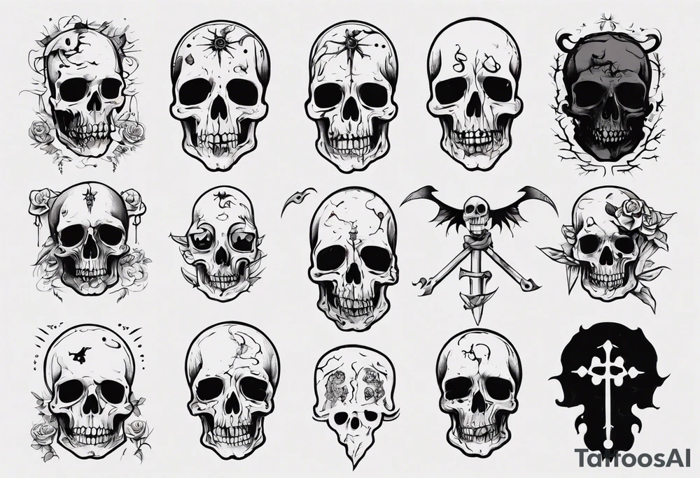 Creepy death tattoo idea