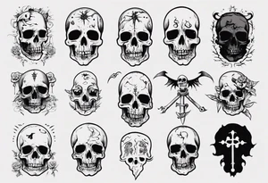 Creepy death tattoo idea
